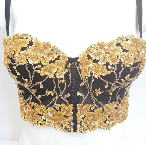 Brallette crop top half corset - Picture 2 of 5